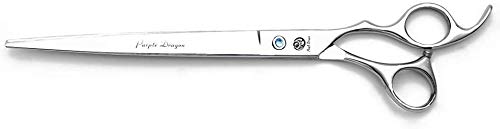 Purple Dragon 9" Sharp Edge Hair Cutting Shears | Includes Bag, 440C stainless steel, Pet/Puppy/Cat Grooming Scissors, Perfect for Barber or Dog Groomer - size: 9 inch