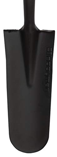 Hooyman Spade Shovel with Heavy Duty Carbon Steel Head Construction, Ergonomic No-Slip H-Grip Handles, D Handle, and Oversized Steps for Gardening, Land Management, Yard Work, Farming and Outdoors - style: Spade Shovel
