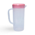 1 Quart Plastic Measuring Pitcher with Simple Lid, BPA Free, Shatterproof Beverage Jug for Iced Tea, Lemonade, Juices, Milk – Leak-Proof, Dishwasher Safe, Fridge Friendly | Pink - color: Pink, 1qt Pitcher w/ Lid