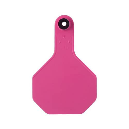 Y-Tex 3 Star Medium Blank Cattle Ear Tags 25 Count Pink
