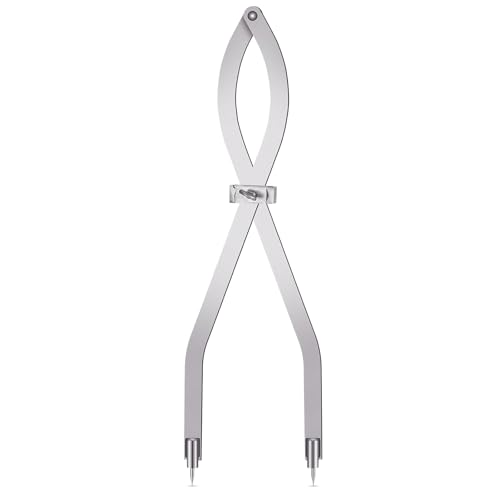 Dunzoom 1 Pcs 24 Inch Radius Divider Tool, Metal Compass Dividers | Replaceable Points Insulation Tools, Metalworking Drawing Woodworking Scribers, Normal Sheet Metal Fabrication Layout Divider