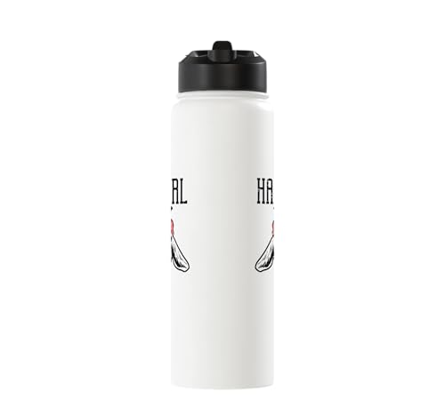 Hay Girl Goat Funny Farm Animal Girls Kids Toddler Women Stainless Steel Insulated Water Bottle - color: White