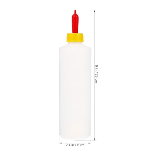 VOSAREA 1 Set Goat Feeding Bottles 400ml Plastic Lamb Milk Bottles Livestock Nursing for Farm Use