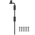 18" Cane Bolt Gate Drop Rod Heavy Duty Stopper Hardware, Gate Ground Latch for Wood Metal Vinyl Gates Doors, Gate Drop Pin for Holding Gate to The Ground, Black Finish-1 Pack - size: 18 Inch