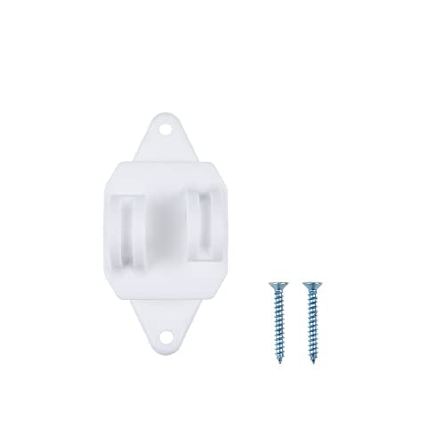 50 Pack Electric Fence Wood Post Claw Insulators, White | Nail on Insulator, Hi-Tensile, Heavy-Duty Fencing Wire Polywire