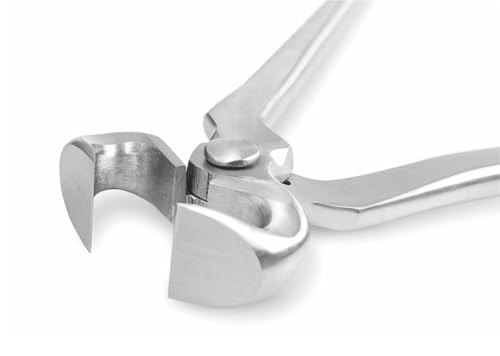 12" Hoof Nipper Vanadium Steel Farrier Tool for Hoof Care–Durable,Rust-Resistant,Dull Finish for Precision Trimming and Shaping–Professional Equine Hoof Trimming Tool for Horses,Miniatures,Ponies
