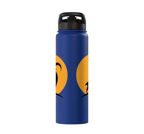 Sunset Wild Goat Capricorn Lover Gift Adult Men Women Kids Stainless Steel Insulated Water Bottle - color: Royal Blue