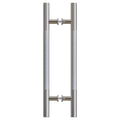 Ranbo 48" Knurled Door Pull Handle, 36"(914mm) CTC, Polished Chrome | Heavy Duty 1.5mm 304 Stainless Steel, Back to Back Pull Handles for Interior/Front /Barn/Commercial/Entrances, Enhanced Grip - size: 48 Inch