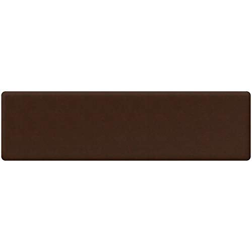 GelPro Anti Fatigue Nonslip Mat: Hard Floor Utility Mats for Garage, Patio and Kitchen - 20" x 72" x .5" - Leather Grain Truffle - color: Leather Grain Truffle