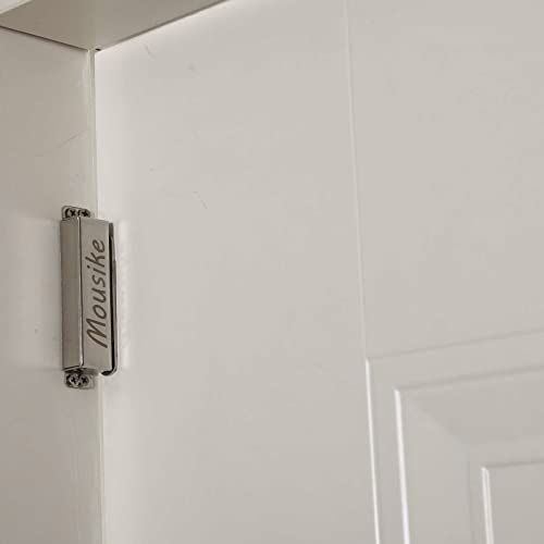 Mousike Magnetic Door Catch Heavy Duty 90lb Door Magnets with Strong Magnetic for Kitchen Cupboard Wardrobe Closet Cabinet Door Drawer Latch - color: Silver, size: 2 Pack