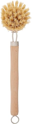 Fox Run 74906 Natural Dish Brush, Tampico Fiber Bristles Brown, 9" - color: Tan, size: 9" Tampico Fiber Dish Brush
