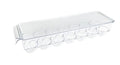 Kitchen Spaces KSEG12-AMZ Egg Tray 14pc Stackable Food Storage Organizer for Refrigerator, 14.5" x 3" x 4.5", Clear - style: Stackable Egg Tray