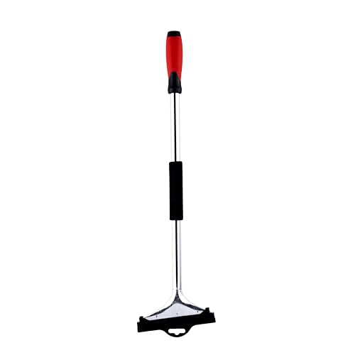 Warner Tool 11221 6" H.D. Paint & Wall Scraper, 24" Steel Handle with Threaded Soft Grip