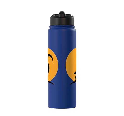 Sunset Wild Goat Capricorn Lover Gift Adult Men Women Kids Stainless Steel Insulated Water Bottle - color: Royal Blue