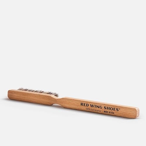 Red Wing Shoes Welt Cleaning Brush, 100% Horsehair Leather Cleaning Brush