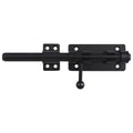 Barrel Bolt Latch, 7.9" Heavy Duty Gate Latch Slide Lock Solid 304 Stainless Steel Bolt Lock for Inside Door, Finished Shed Door Latch (Black) - color: Black 8inch
