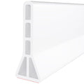 Raycity 3"H Shower Threshold Water Dam, Shower Water Guard (59 inch, White) | Silicone Rubber Water Stopper for Walk in Shower, Water Barrier, Prevent Leaks, Suitable for Bathroom, Kitchen - color: White, style: 59 inch
