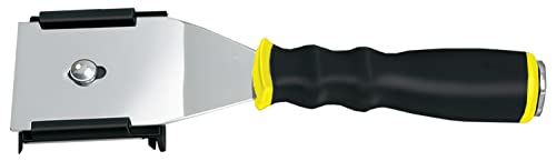 ALLWAY F42X Extendable Push/Pull Scraper with 4-Edge Blade, 2-1/2” | Soft-Grip Handle, 2 Edges for Fine Scraping, 2 Edges for Rough Scraping