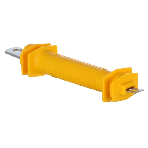 15 Pack Electric Fence Rubber Gate Handles - Heavy Duty Insulated Plastic Handles with Steel Hook, Electric Fence Rubber Gate - Yellow - color: Yellow 15-Pack