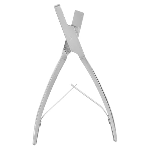 Pig Ear Tag Pliers, Stainless Steel Animal Identify Tool for Pig Equipment Farm Animals Stainless Steel Pig Ear Tag Plier(V shape)