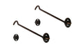 Heavier Duty Brass Door Hook Latch & Eye, 6", Antique Copper, 2 Pack, Made in Taiwan - color: Antique Copper, size: 2 Pack (6")