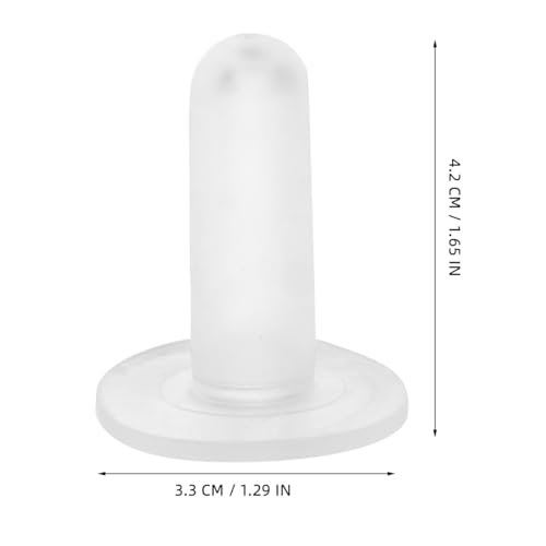 6 Pack Goat Bottle Nipples Lamb Milk Drink Nipples for Sheep Calf Nursing Bottle Pacifier Baby Livestock Feeding Tool Smooth Surface Easy to Clean 1.65 X 1.29 X 1.29 in