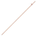 GOUNENGNAIL- 4' Grounding Rod - 3/8" Copper Ground Rod with Wire Clamp | Great for Electric Fences, Antennas,Satellite Dishes,and other Grounding Needs (1, 3/8''x4')
