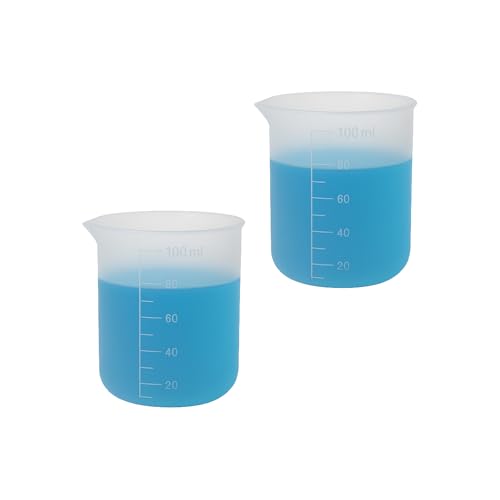 Laundry Detergent Cup,Silicone Laundry Detergent Measuring Cup,100ml Soft Material with Precision Scale–Reusable,No-Clean Design for Washing Machine & DIY Resin, Soap, Plaster Crafts(2 PACK) - color: 2PCS