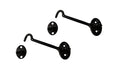Heavier Duty Brass Door Hook Latch & Eye, 4", Matte Black, 2 Pack, Made in Taiwan - color: Matte Black, size: 2 Pack (4")