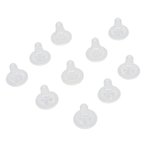 10Pcs Nipple for Goats, 10Pcs Goat Nursing Soft Silicone Thicken Lamb Goats, Small Animal Milk Drink Nipples Feeding Sheep Cattle Rubber Pacifier Replacement Lambs and Kids