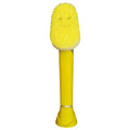 Scrub Daddy Dish Wand, Soap Dispensing Dish Brush, Texture Changing Washing Up Sponge with Liquid Handle, Built-in Scraper & Detachable Scrubbing Head, Drip Stand, Yellow - color: Yellow