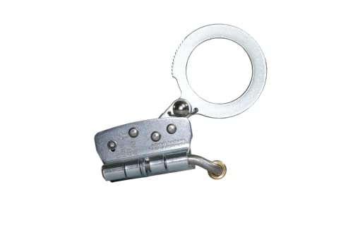 AFP Self-Locking Rope Grab with 2.25 inch Connecting Eye, Used with 5/8’’ Lifeline Rope, for Construction, Climbing, Fall-Protection, 310 lb. Capacity (OSHA/ANSI Compliant) Silver - color: Silver