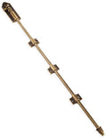 Heavy Duty Cane Bolts for Gates 23.7'',Barrel Bolt Latch Super Lengthen,Thickened Drop Bolts for Gates,Garage Bolts Solid cast Copper Sliding Lock for gate Latch - color: Antique Brass