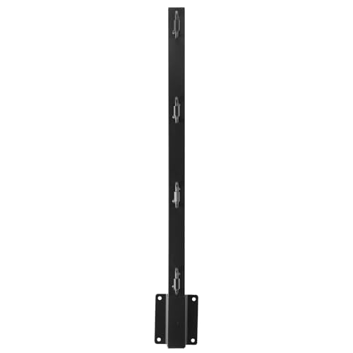 VEVOR Fence Post Extender, 8 Packs 23.8 in Barbed Wire Arm, Sturdy Steel Fence Height Extender, Flat or Surface Mounted Barbed Wire Extension Arms, Protect Privacy and Prevent Pets Jumping Off - style: Square