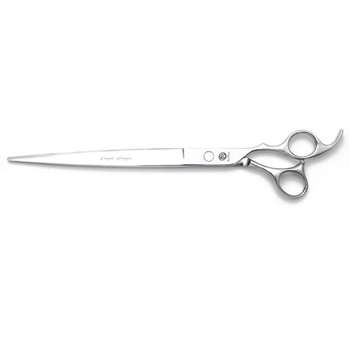 Purple Dragon 5"/5.5"/6"/6.5"/7"/7.5"/8"/9"/10" Sharp Edge Hair Cutting | Stainless Steel, Pet/Dog Grooming Scissors Includes Bag, for Barber or Pet Groomer - size: 10 inch