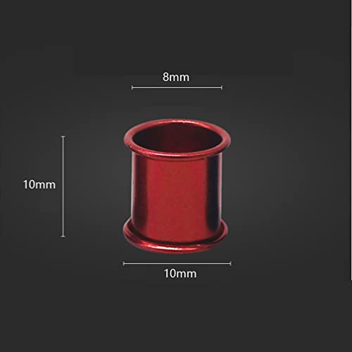 Teensery 50 Pcs Multi-Colored Aluminum Ring 8mm Bird Leg Bands for Pigeon Parrot Chicks Lovebirds Small Poultry