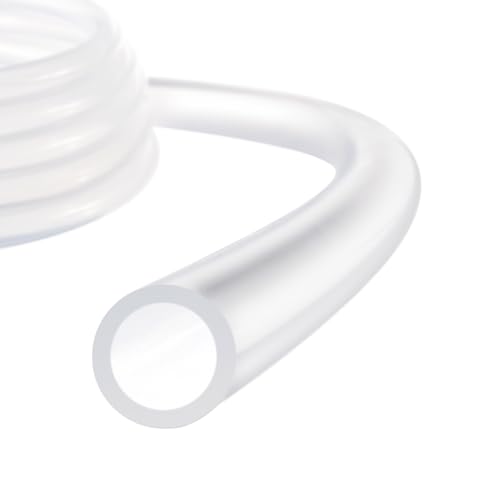 Silicone Tubing,1/8" ID x 1/4" OD Pure Silicon Tube High Temp Silicone Hose [for Home Brewing Wine Making, Beer Line, Aquaponics]-3 ft Length/Clear - size: 1/8" ID x 1/4" OD, style: 3 Feet