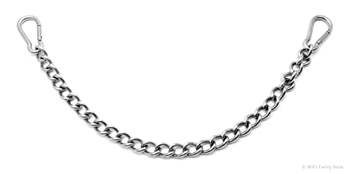 Will's Family Store 12 inches Stainless Steel Horse Curb Chain Hackamore Chain - size: 1 pack, style: Hackamore