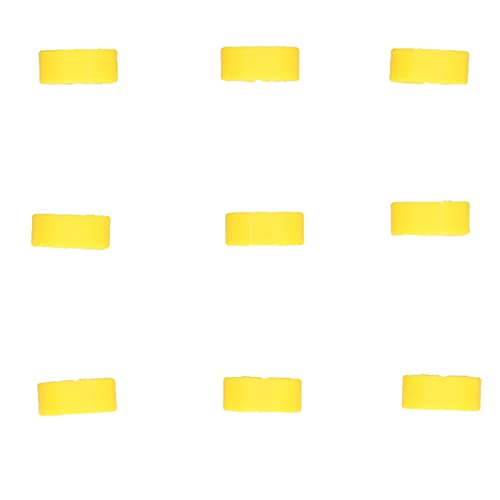 Zerodis 100PCS 8mm Leg Rings, Plastic Identification Bands for Pigeons, with Reusable Easy to Install for Poultry Dove Marking (Yellow) - color: Yellow