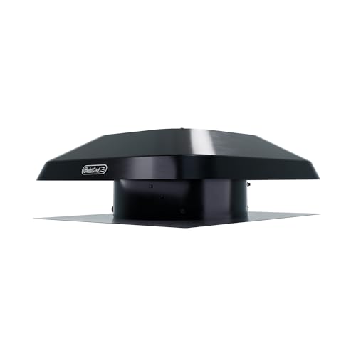 Quietcool AFR SMT ES-2.0 Roof Mount Smart Attic Fan - Up to 1950 CFM - As low as 25 Watts - Smart App Control - Thermostat and Humidistat - 20ft Power Cord - Plug-and-play - Three Speed