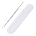 Steel Ear Pick Earwax Remover Spoon Ear Scraper Scratcher Ear Cleaner with Storage Box, 304 Stainless | Ear Cleaner Scraper Ear Spoon, Reusable, Smooth Tip, Fits Storage Case, Silver