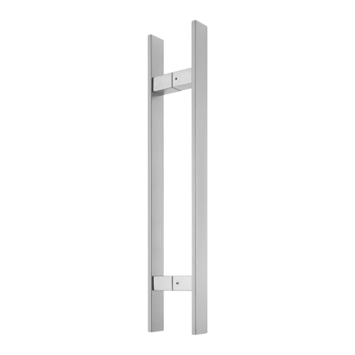 23 Inches Long 304 Stainless Steel Door Handle, Brushed Process Heavy-Duty Commercial Modern Door Pull Handle, for Doors with a Thickness of 12 mm, Sliver