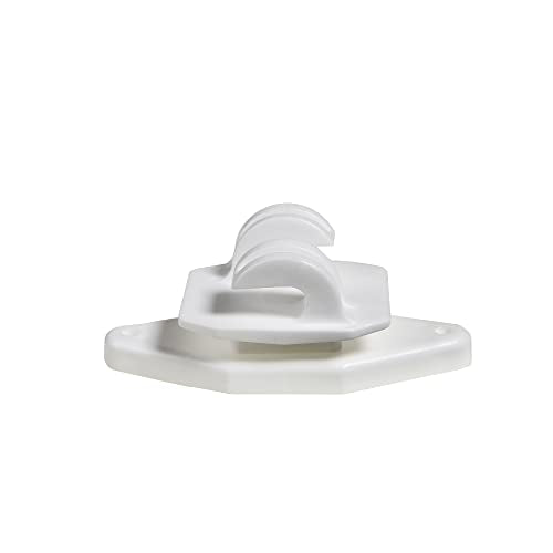 50 Pack Electric Fence Wood Post Claw Insulators, White | Nail on Insulator, Hi-Tensile, Heavy-Duty Fencing Wire Polywire