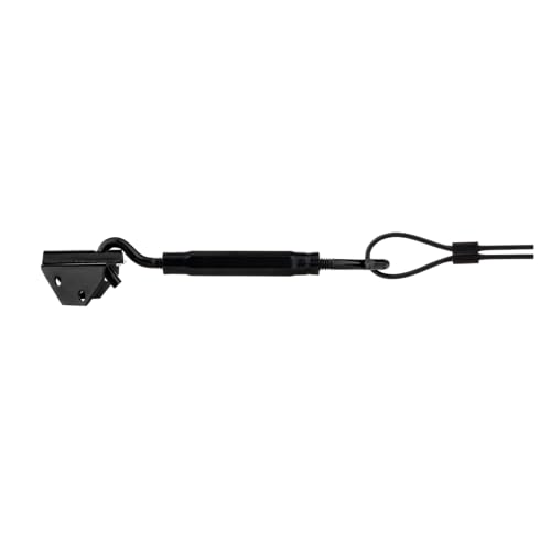 National Hardware Anti-Sag Gate Kit, Steel, Exterior Use, Black | 96 in Cable, Turnbuckle, Corner Brackets, Clamps and Screws Square Up A Sagging Wood or Vinyl Gate