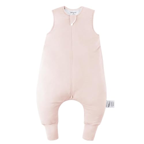 BubblePanda Rayon Made from Bamboo Sleep Sack with Feet 2t-3t 2.5 Tog | 24-36 Months Toddler Sleep Sacks with Legs, Soft Walker Sleeping Sack, Baby Wearable Blanket, 2-Way Zipper, Pink, Large - color: Pink, size: L(2-3T)