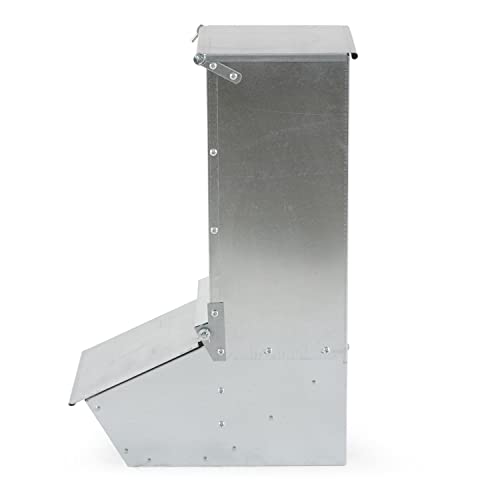 Brower 11H Single Door Automatic Easy Hog Feeder for Supplemental Feeding, 4 Week Old Piglets to Adult Sows, Farm Accessory, 1.5 Bushel or 50 Pounds