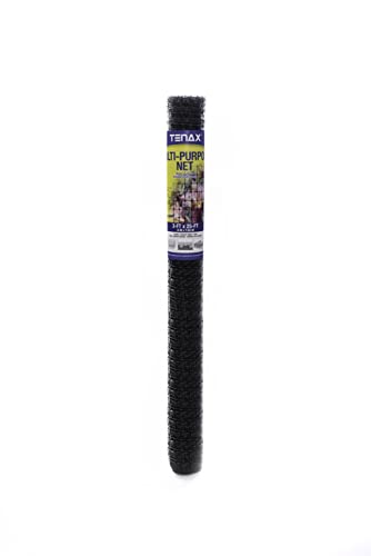 Tenax Garden Netting - Multi-Purpose, Durable Garden Net 3ft - 3' x 25' - Polyethylene (PE), Black - size: 3' x 25'