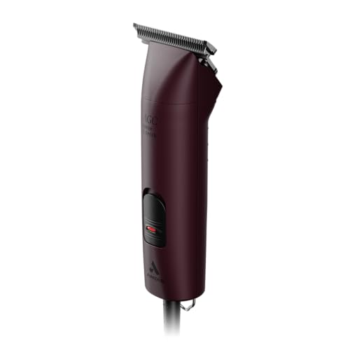 Andis 23330 AGC Super 2-Speed Horse Clipper, Includes T-84 Blade, Burgundy | Cool & quiet running, extra-wide detachable blade, professional horse & pet grooming clipper