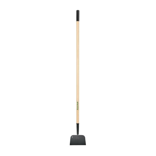Truper TruTough 7" Sidewalk and Ice Scraper Shovel (Model 30022 / ATJ-R) | Welded, 54-Inch Premium Wood Long Handle, Heavy-Duty Steel Scraping Tool for Chopping Ice, Packed Snow, and Floor Debris - size: 7-Inch X 4-1/2-Inch, style: Welded Sidewalk