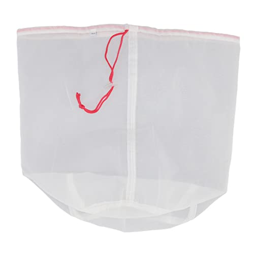 5 Gallons Brew Bag,160 Micro Reusable Straining Bag,Fine Mesh Bag Strainer Bag Wine Making Supplies,Multi Purpose Food Grade Filter Bag for Fruit Cider,Nut Milk,Cold Brew, Home Brewing